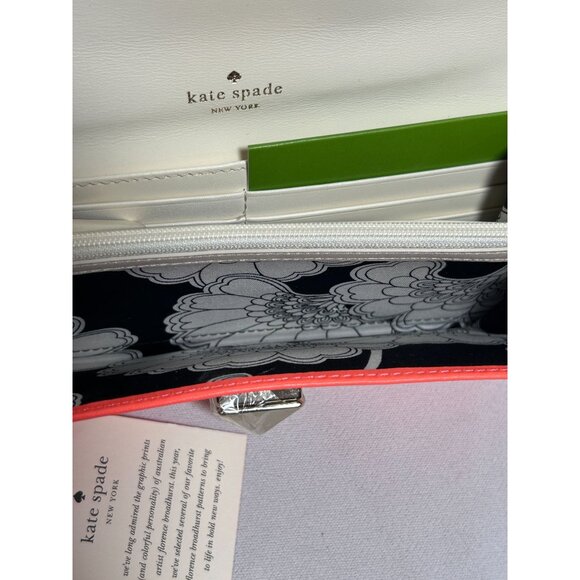 Kate Spade New York New Bond Street Cyndy Wallet in Flo Coral  - NIB - Picture 4 of 8